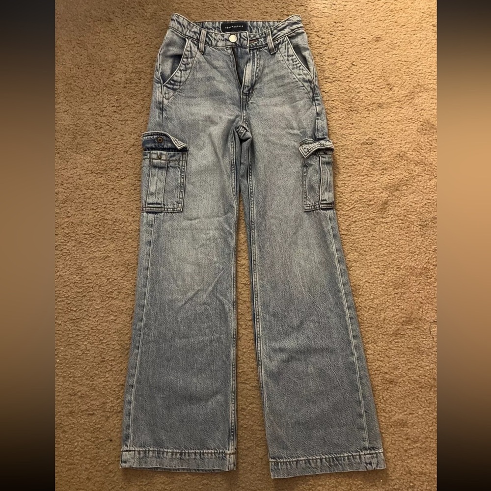 Aeropostale High Rise Cargo Jeans